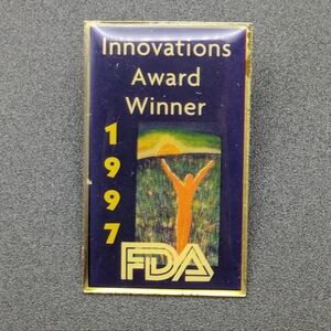 Rare 1997 FDA Pin Food and Drug Administration Innovations Award Winner Pinback